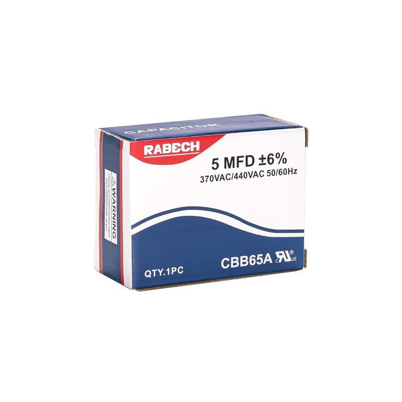 5uF 5MFD CBB65A Condensador de CA de arranque ovalado de