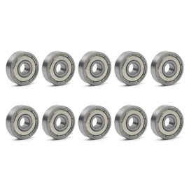 Unxuey 6 x 19 x 6 mm Steel Deep Groove Ball Bearings Model 626ZZ Longboard Bearing Pack of 10