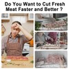 Fresh Meat Slicer, Manual Meat Slicer for Fresh Raw Meat,