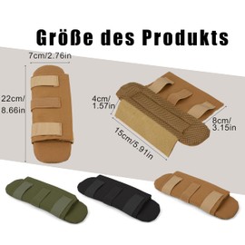 KICPUK Backpack Shoulder Pads Made of Durable Oxford Fabric Two Parts Comfortable Removable for Guitar Seat Belt Computer Bag Strap School Bags Seat Belt Pad for Car Belt Pad (Khaki)