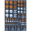 High Cue Parts JPN Decal 01 Orange 1 Pack Plastic