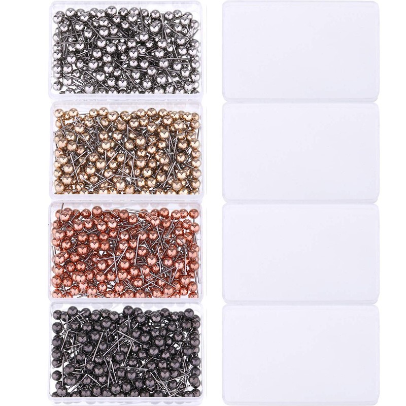 iwobi Pack of 800 Card Nail Plastic Head Push Pins