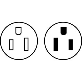 Woodhead 1547 Super-Safeway Connector, 2 Poles, 3 Wires, NEMA 5-15 Configuration, Yellow, 15A Current, 125V Voltage