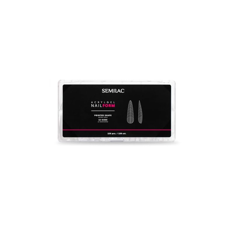 Semilac Acrylic Gel Nail Form Pointed 120 Pieces