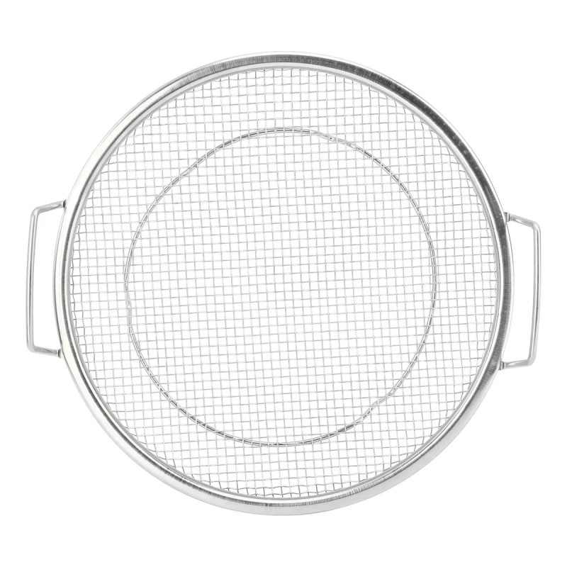 generic Cesta De Frutas De Acero Inoxidable Malla Metálica Plateada