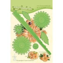 Leane LeCrea'Multi dies Punching and Embossing Folder Set 45.5664 "Multi Die Flower 018 Chrysanthemum 3D (Winter Aster)