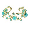 AeraVida Elegant Princess Jasmine Inspired Open Swirl Simulated Blue Turquoise