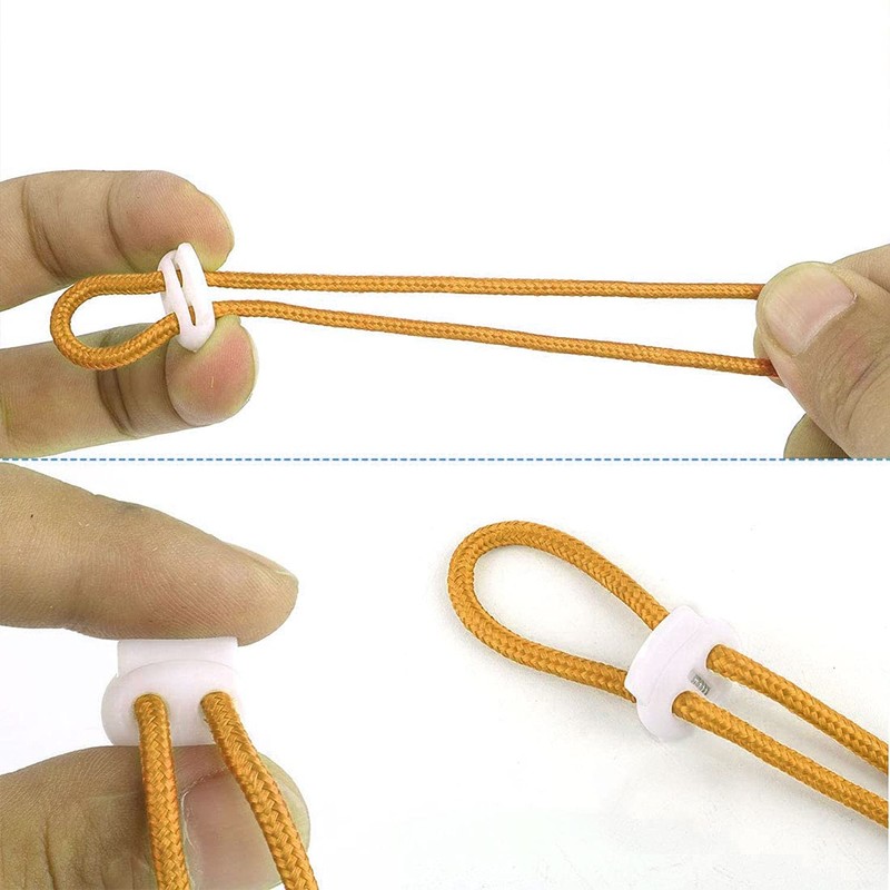 Trimming Shop Plastic Toggle Stopper Cord Locks Spring Loaded Elastic