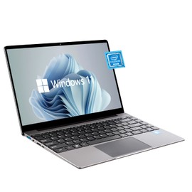 VGKE [Windows 11 Pro] B14 Air Windows 11 Laptop, 14.1" Full HD 1920 * 1080 IPS, Intel Celeron J4105 Processor, 8GB RAM LPDDR4, 512GB SSD, Metal Body, Grey