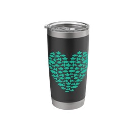 Valentine's Day Style Aquarium Love Fish Tank Heart Shape Stainless Steel Insulated Tumbler