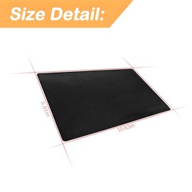 Osilly Car Dashboard Anti-Slip Mat, 10.6" x 5.9" Universal PVC Sticky Adhesive Pad for Auto, Multifunctional Vehicle Dash Strong Gripping Pad for Cell Phones Sunglasses Keys GPS Coins (Chequered)