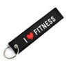 DonJordi I LOVE FITNESS Embroidered Keyring for Athletes & Fitness