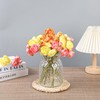 Ranunculus Artificial FlowersBundle 18Pcs Artificial Silk Mini Rose Flowers Persian