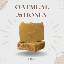 Oatmeal & Honey Soap All Skin Types Sensitive Skin Fragrance Free Body Care Cleansing Fragrance Free Organic Body Wash Antibacterial