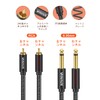 6.35mm RCA Conversion Cable VANAUX RCA Phono Cable 1/4 to