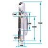  UPVC Door Handles Set - Polished Chrome - Lever/Lever