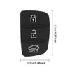3 Buttons Key Fob Case, 3Pcs Plastic Car Remote Key