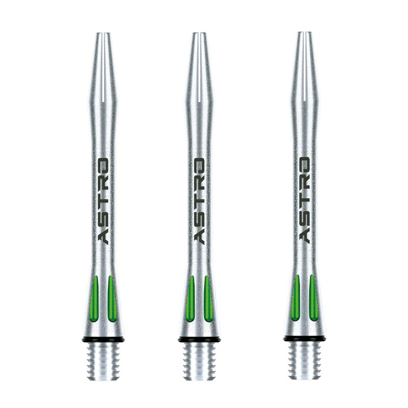 WINMAU Astro Aluminium Green Intermediate Dart Stems (Shafts) - 1