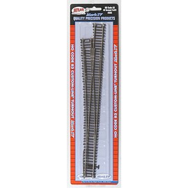 Code 83 Nickel Silver #8 Custom-Line Turnout Left HO Scale Atlas Trains