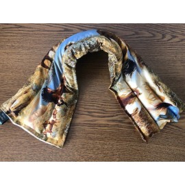 Handmade rice flax heat pad hot/cold shoulder neck wrap pack Bag  21x6''horses equestrian