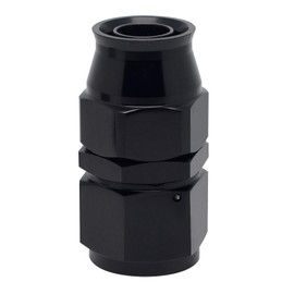 VehiMata 10AN PTFE Fuel Hose End Joint Fitting Adapter Straight 1PC for PTFE E85 Fuel Line Only Aluminum Black