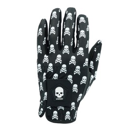 TULANG WEATHERPROOF Men's All Weather Skull Golf Glove Worn Touran Left Hand (24LH_Left)