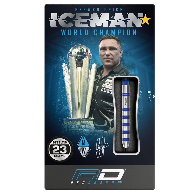 RED DRAGON Gerwyn Price Iceman Challenger 23 Gram Professional Tungsten