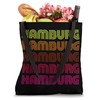 Retro Hamburg Germany Inline Font Disco Design Vintage Tote Bag