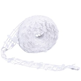 Framendino, 10 Yards White Music Note Ribbon Hollow Cut Out Musical Ribbon Decorative Ribbons for DIY Craft Wedding Birthday Party Decor