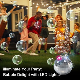 WANNA MAGIC Bubble Machine Toddler Earth Bubble Machine Kids Toys for 3-8 Years Old Boys Girls, Ideal Gift for Baby Birthday Safe Summer Wedding Party Outdoor Bubble Toys