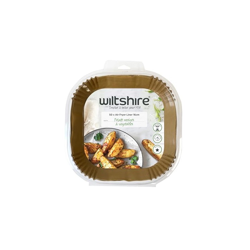 Wiltshire Disposable Paper Air Fryer Round 16cm Pack of 50