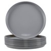 Rinboat 12 Pcs Round Restaurant Serving Trays, Food Meals Server