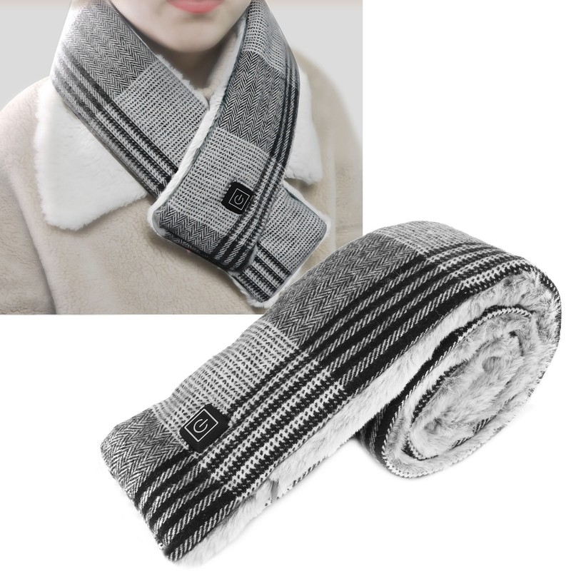Electric Heated Scarf USB Smart Neckerchief Washable Warm Neck Gaiter