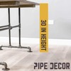 PIPE DECOR Industrial Kitchen Dining Table Base, 3/4 Inch Pipe,