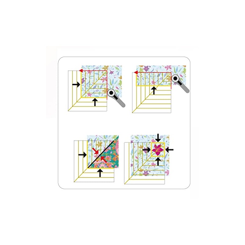 Prym PRM611306 Omni Grid Ruler, 5.9 x 5.9 inches (15