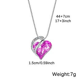 July Birthstone Necklace. S925 Silver Infinite Love Necklace,45cm Box Chain Adjustable.Birthday Gift Valentine's Day Mother's Day Jewellery for Women（July