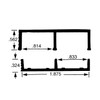 Outwater Industries' Aluminum Sliding Door Track for 3/4'' Glass or