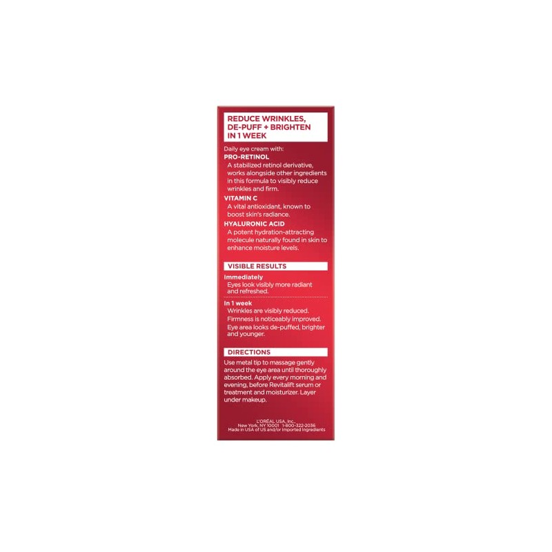 L’Oréal Paris L'Oreal Paris RevitaLift Triple Power Tratamiento para ojos,