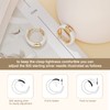 Lourny Small Hoop Earrings for Women, 18K Gold Plated Hypoallergenic