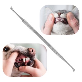 Dental Tooth Scaler Plaque Remover (Perfect for Cats and Dogs) - 6.5 Inch Double Headed Tarter Scraper Stainless Steel Teeth Cleaning Tools/Picks (6.5inch Scraper)
