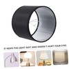 ORFOFE Linen Lampshade Large Black Cylinder Lampshade Home Decor Lamp