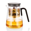 ZENS Magnetic Tea Pot, Large Enchanted Glass Teapot with Infuser