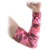 COOLOMG Manga Antideslizante para el Brazo, con Almohadilla Protectora Camuflaje/Rosado