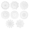 8 Pieces Of Lace Coasters, Dining Table Decorations, Ele And