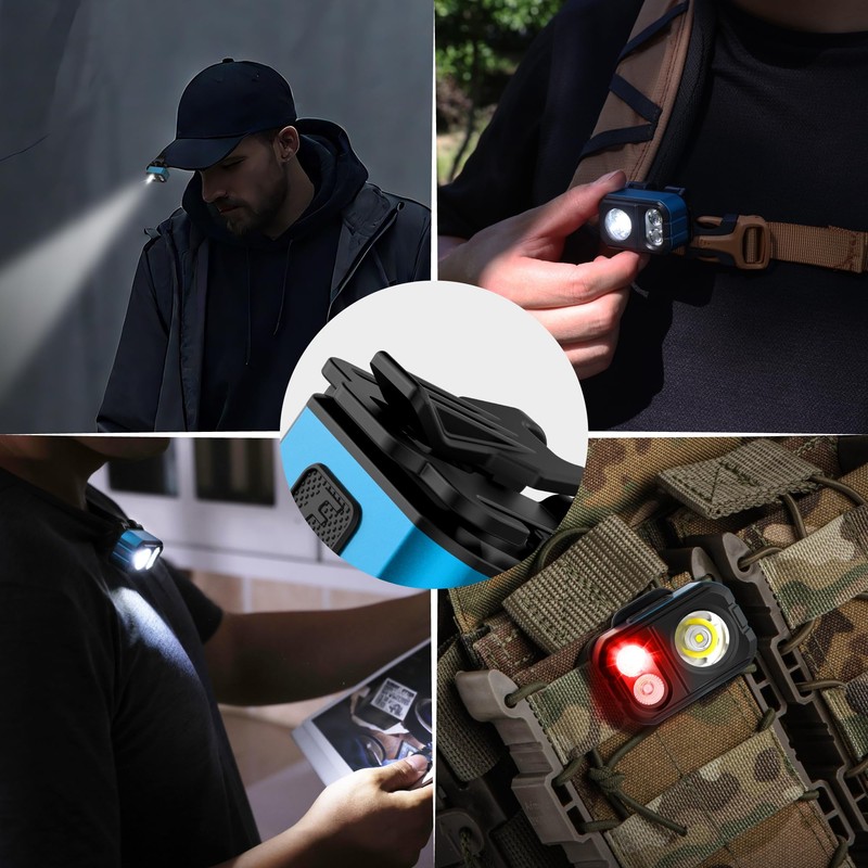 EverBrite 400LM Rechargeable Headlamp, 1.59 oz Lightweight & Comfortable Head
