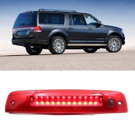 LED 3rd Third High Mount Brake Lights Stop Lamp for 2003-2016 Ford Expedition/Lincoln Navigator (Red Lens)