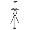 Dodoam Folding Cane with Seat，Tripod Chair Seat Stool Heavy Duty
