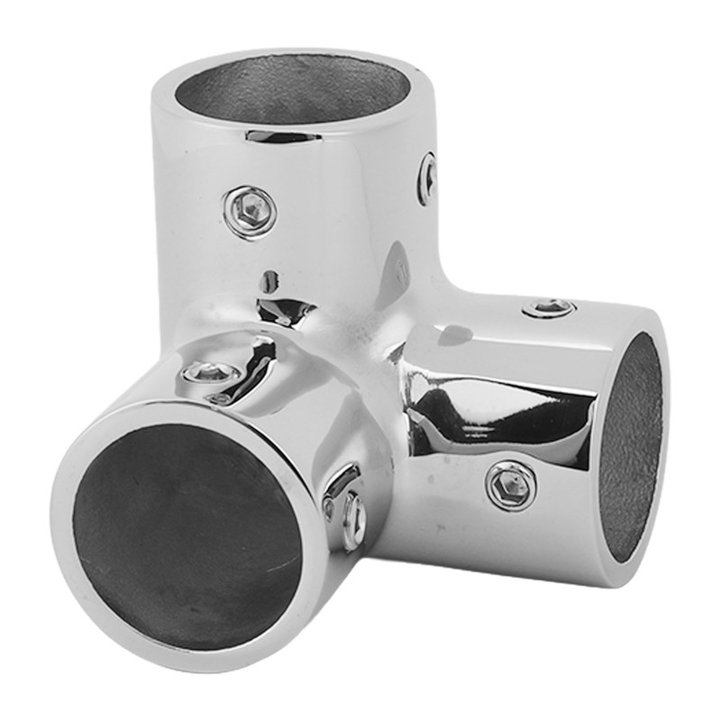 Boat Handrail Tee Connector 316 Stainless Steel Heavy Duty Pipe