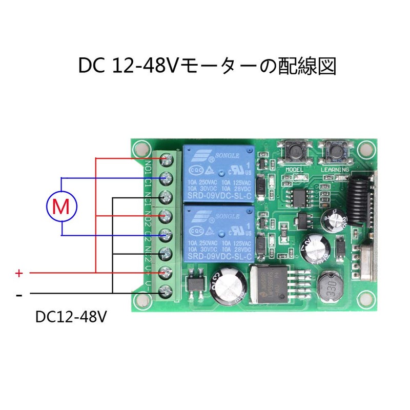 ZABLL DC 12V 24V 36V 48V Wide Voltage RF Wireless