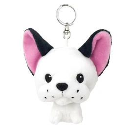 Niki Ben Lenovitz BB Key Ring, Bulldog Keychain, Kids, 3.9 inches (10 cm), white, 10 cm